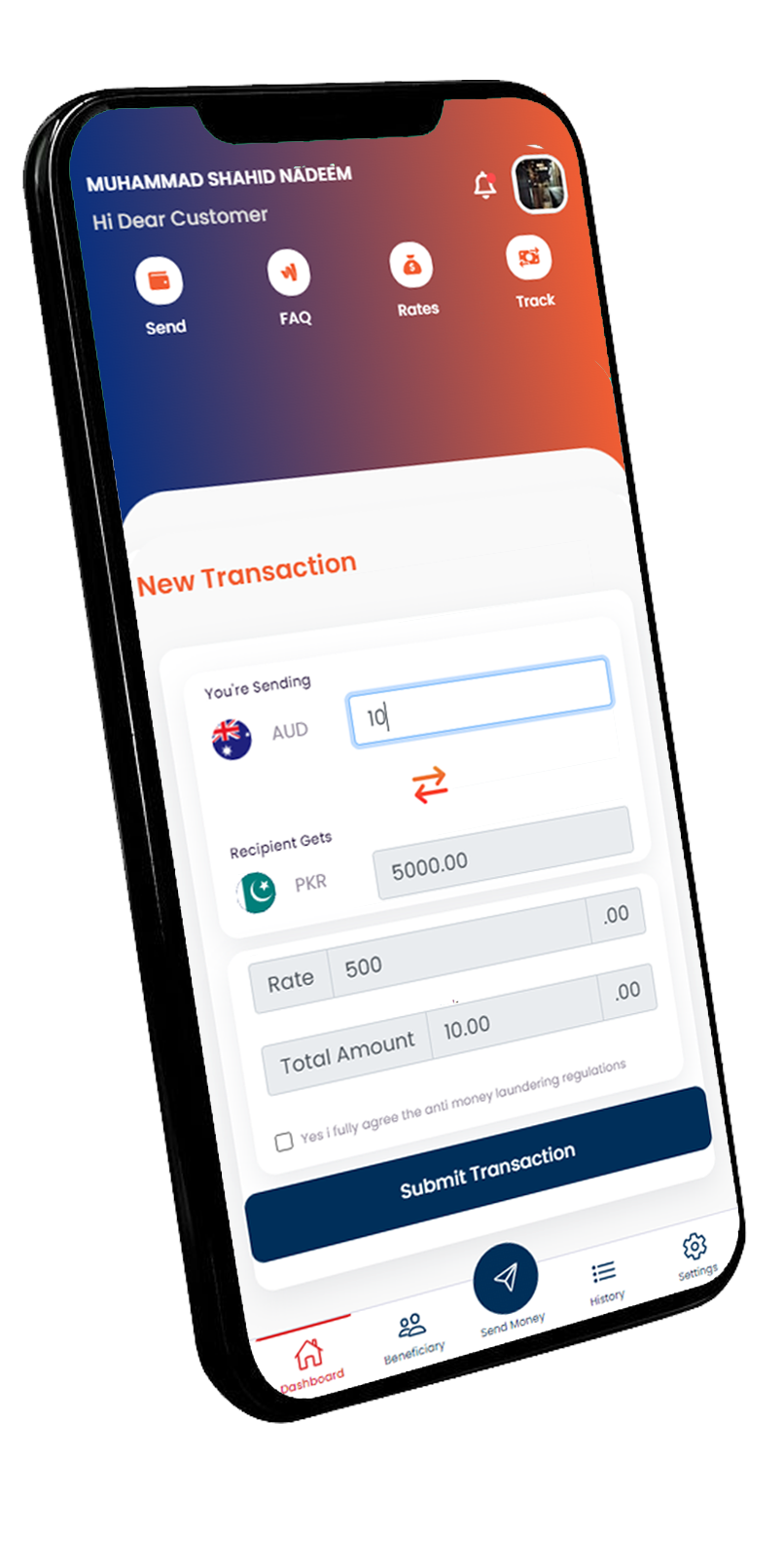 send money to afghanistan mobile app